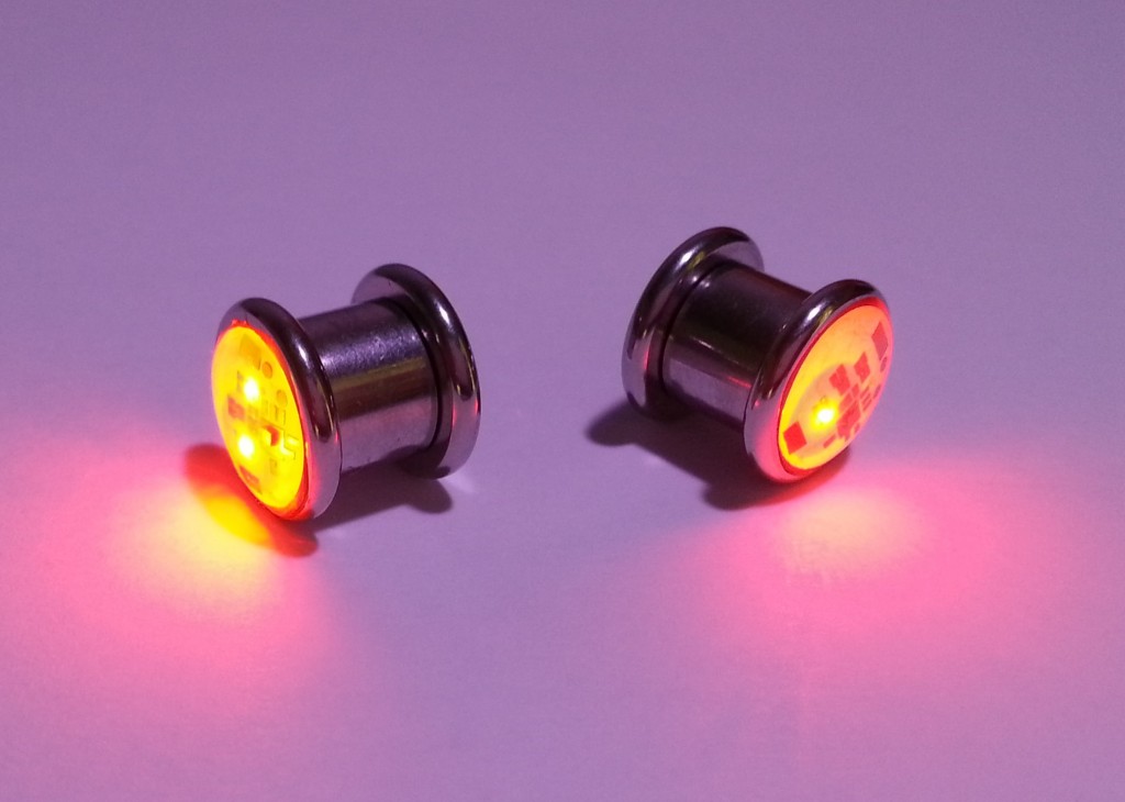 LED Light up Ear Gauge Plug Eternity LED